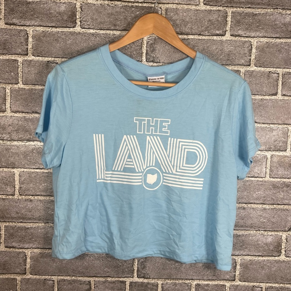 Where I’m From “The Land” Crop Tee – Ohio – Size Medium – NWT
